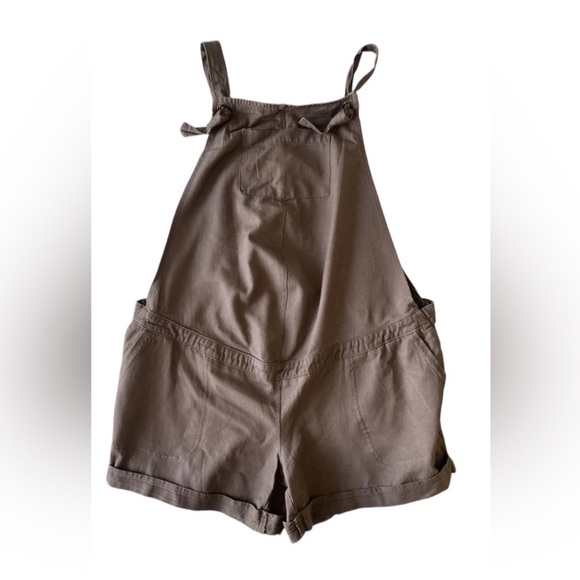 Isabel Maternity by Ingrid & Isabel Tan Overalls - Picture 5 of 7